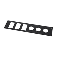 2” Rocker Switch and AUX 12v Power Outlet Filler Panel