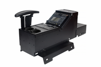 Chevrolet/GMC Truck and Full-Size SUV Console with Cup Holder, Armrest, and Wiring Chase Kit