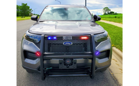 2020+ Ford Police Interceptor® Utility Push Bumper - Steel Push Bumper with Light Bar and Side Light Brackets