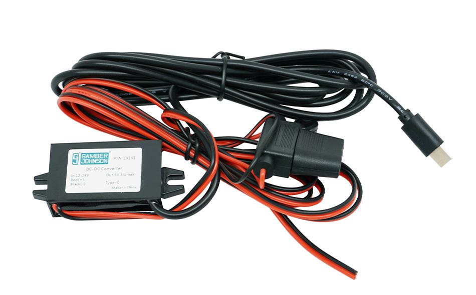 Power Supply 12-24 VDC 5V 3A Bare Wire USB-C