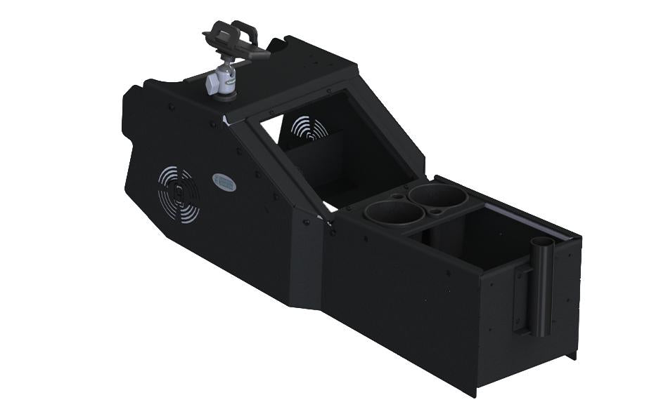 2021+ Dodge Durango Standard Console Box Kit with Magnetic Phone Holder, Cup Holder and Vertical Mount
