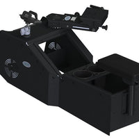 2021+ Dodge Durango Standard Console Box Kit with Magnetic Phone Holder, Cup Holder, Rear Armrest, and Mongoose®- 9" Locking Slide Arm with Short Clevis
