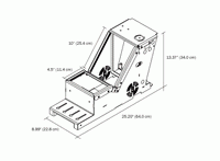 2012-2019 Ford Police Interceptor® Utility Short Console with Cup Holder, Armrest and 6" Locking Slide Arm Kit
