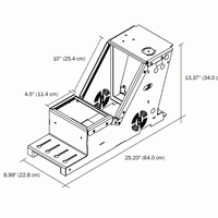 2012-2019 Ford Police Interceptor® Utility Short Console with Cup Holder, Armrest and 6" Locking Slide Arm Kit