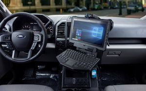 Getac F110 Cradle with 90W LIND Auto Power Supply, No RF, No Electronics