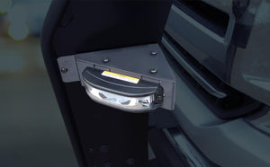 2015-2020 Ford F-150 Push Bumper - Aluminum Push Bumper with Light Bar and Side Light Brackets