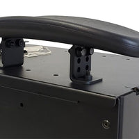Kit: Small 9" Tall Workstation Box with Workstation Console Box, Long Top Plate, and Double Adjustable Armrests