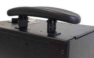 Kit: Small 9" Tall Workstation Box with Workstation Console Box, Long Top Plate, and Double Adjustable Armrests