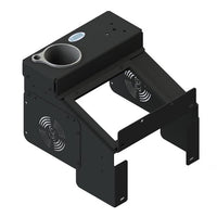 9" Workstation Radio Platform with Cup Holder (Deep Angled)