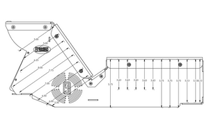 2021+ Dodge Charger Console Box (Short 10.5") Kit with Cup Holder, Rear Armrest, and Mongoose® XLE 9" Motion Attachment