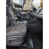 Universal Adjustable Seat Base Pedestal Kit with Mongoose® 9" Locking Slide Arm with Short Clevis