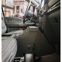 2021+ Ford F-150 Wide Body Console Box Kit with Magnetic Phone Holder, Cup Holder, Rear Armrest, and Mongoose® XLE 9" Motion Attachment