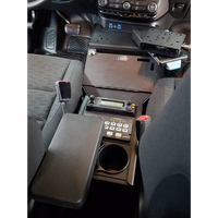 2021+ Dodge Durango Standard Console Box Kit with Printer Mount, Magnetic Phone Holder, Cup Holder, Rear Armrest, and Mongoose® XLE 9" Motion Attachment