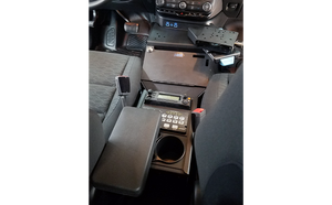 In-Console Printer Mount for Standard Width Console Boxes