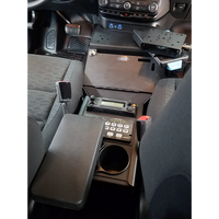 2021+ Dodge Durango Standard Console Box Kit with Printer Mount, Magnetic Phone Holder, Cup Holder, and Rear Armrest