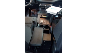 2021+ Dodge Durango Standard Console Box Kit with Magnetic Phone Holder, Cup Holder and Rear Armrest