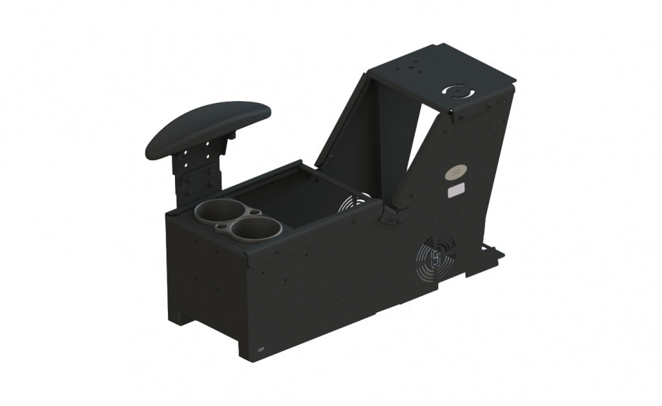 2013-2019 Ford Police Interceptor® Utility Console with Cup Holder and Side Mount Armrest Kit