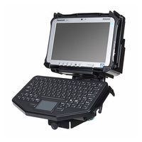Tablet Display Mount Kit: 6" Locking Slide Arm and Keyboard Tray