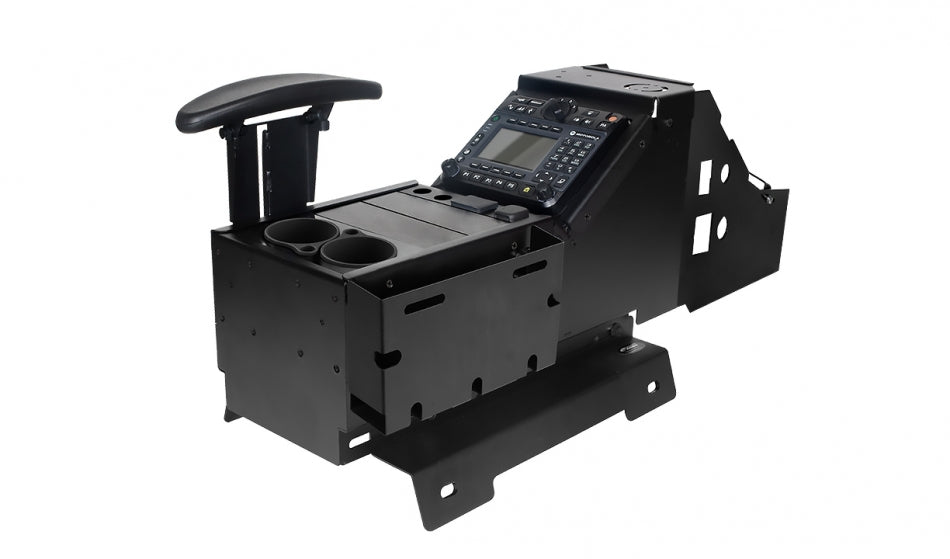 Chevrolet/GMC Truck and Full-Size SUV Console with Cup Holder, Armrest, USB/AUX Input Panel, Pocket, and Side Wings Kit