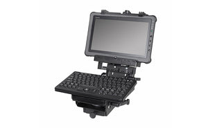 Tall Tablet Display Mount Kit: Mongoose and Quick Release Keyboard Tray