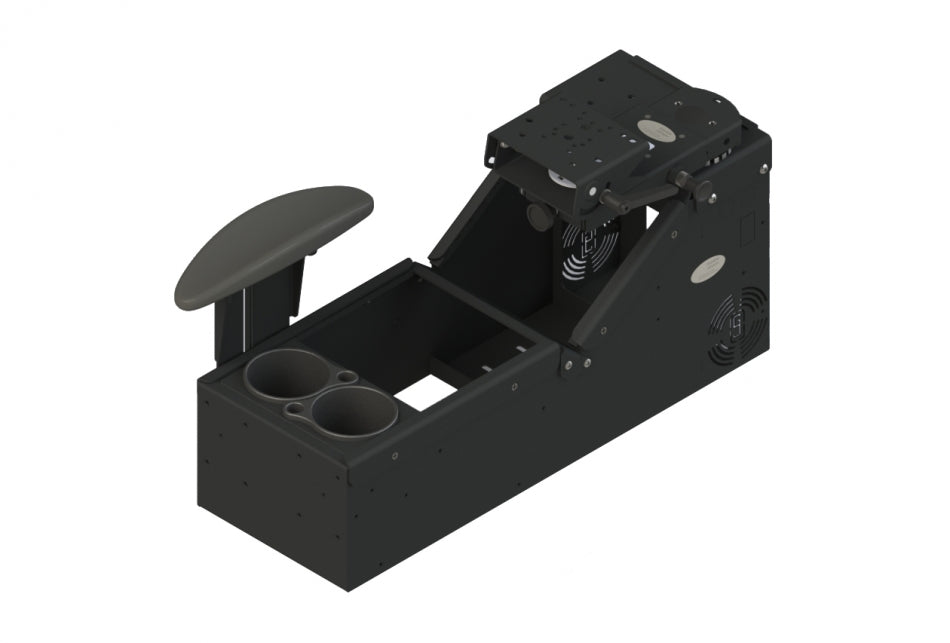 Kit: Universal Sloped Console with Cup Holder, Armrest and Mongoose® Motion Attachment