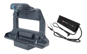 Getac ZX70 Powered Charging Cradle with 20-60V Material Handling Isolated Power Adapter