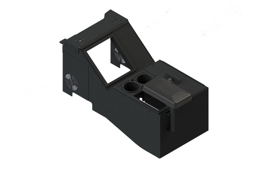 Ford Pickup Truck Console with Internal Cup Holder and Rear Armrest Kit