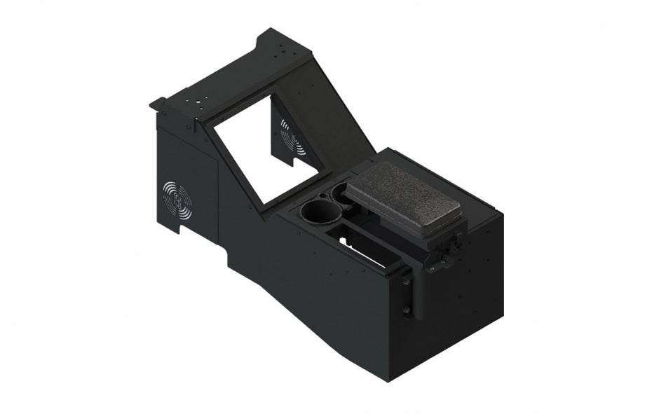 Ford Pickup Truck Console with Internal Cup Holder and Printer Armrest Kit