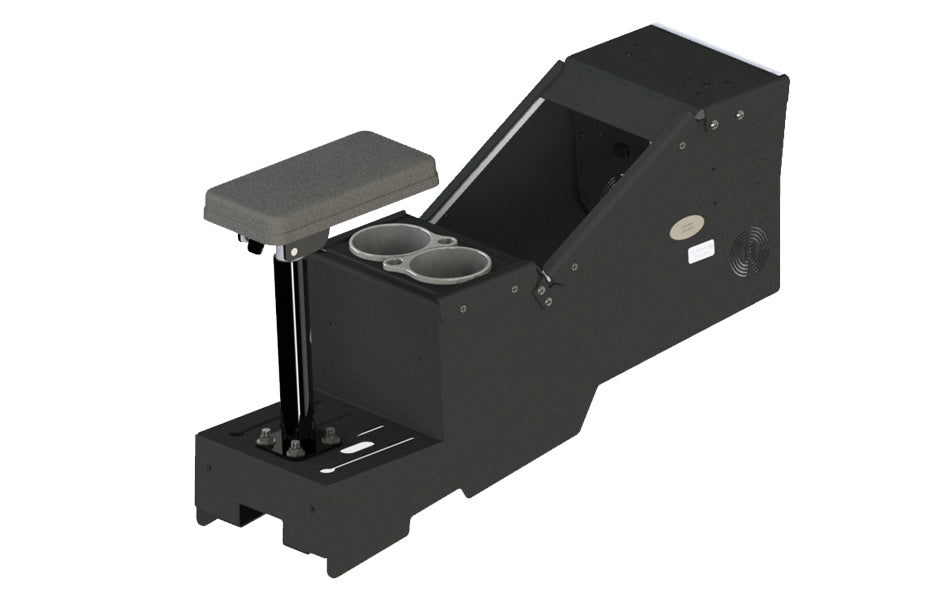 2020+ Ford Police Interceptor® Utility Short Console Box with Cup Holder and Armrest
