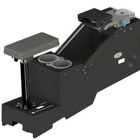 2020+ Ford Police Interceptor® Utility Short Console Box with Cup Holder, Armrest, and Mongoose® XLE 7” Motion Attachment
