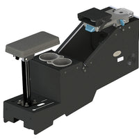 2020+ Ford Police Interceptor® Utility Short Console Box with Cup Holder, Armrest, and Mongoose® XLE 9" Motion Attachment