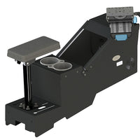 2020+ Ford Police Interceptor® Utility Short Console Box with Cup Holder, Armrest, and Mongoose® XE 9" Motion Attachment