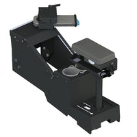 2020+ Ford Police Interceptor® Utility Short Console Box with Cup Holder, Printer Armrest, and Mongoose® XE 9" Motion Attachment