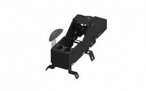 2019+ Chevy Silverado/GMC Sierra 1500 Console with Internal Cup Holder, Side Armrest, Wiring Chase, and Mongoose Motion Attachment Kit