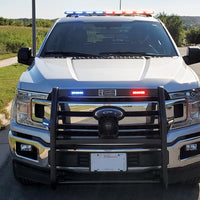 2015-2020 Ford F-150 Push Bumper - Steel Push Bumper with Light Bar and Side Light Brackets