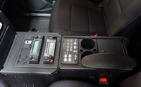 2020+ Ford Police Interceptor® Utility Full Depth Console Kit with Side Mount, Armrest, and Cup Holder
