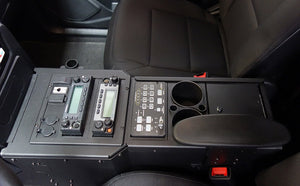 2020+ Ford Police Interceptor® Utility Full Depth Console Kit with Side Mount, Armrest, and Cup Holder