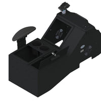 2021+ Ford F-150 Wide Body Console Box with Magnetic Phone Holder, Cup Holder and Side Armrest