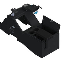 2021+ Ford F-150 Wide Body Console Box Kit with Magnetic Phone Holder, Cup Holder, Rear Armrest, and Mongoose® XLE 9" Motion Attachment