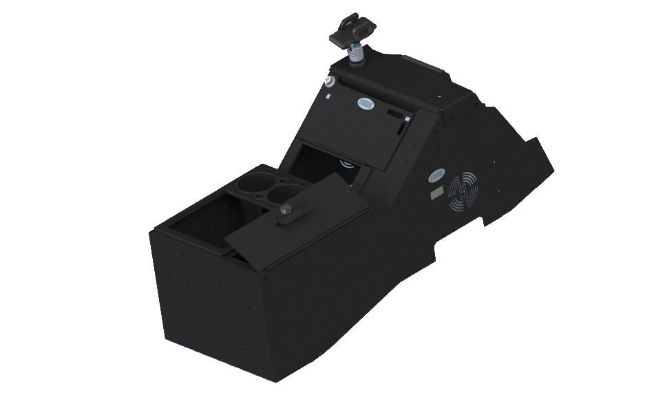 2021+ Ford F-150 Wide Body Console Box Kit with Magnetic Phone Holder, Printer Mount, and Cup Holder