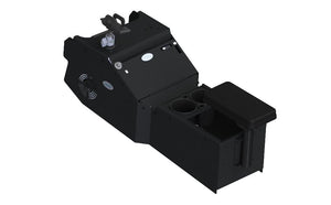 2021+ Dodge Durango Standard Console Box Kit with Printer Mount, Magnetic Phone Holder, Cup Holder, and Rear Armrest
