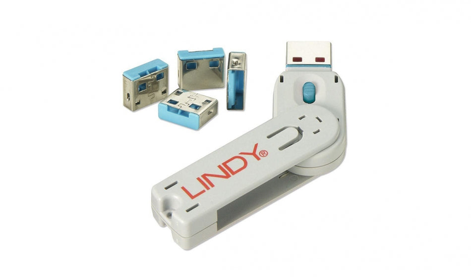 Lindy USB Port Blocker - Pack of 4
