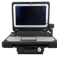 TrimLine™ Panasonic Toughbook CF-20 Laptop Vehicle Docking Station, Lite Port, Dual RF - TNC with Screen Arm Lock and LIND Power Adapter