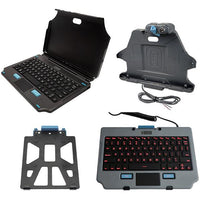 Samsung Galaxy Tab Active Pro Docking Station, Rugged Lite Backlit Keyboard, 2-in-1 Attachable Keyboard, and Quick Release Keyboard Cradle