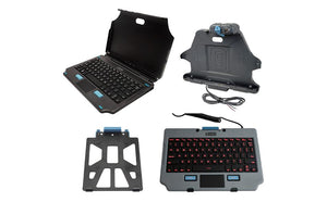 Samsung Galaxy Tab Active Pro Docking Station, Rugged Lite Backlit Keyboard, 2-in-1 Attachable Keyboard, and Quick Release Keyboard Cradle