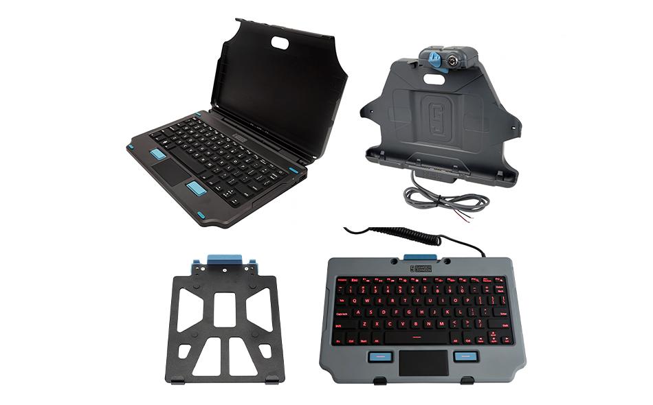 Samsung Galaxy Tab Active Pro Docking Station, Rugged Lite Backlit Keyboard, 2-in-1 Attachable Keyboard, and Quick Release Keyboard Cradle