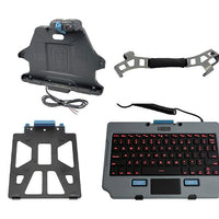 Samsung Galaxy Tab Active Pro Docking Station with Hand Strap, Rugged Lite Backlit Keyboard, and Quick Release Keyboard Cradle