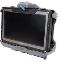 Getac F110 G6 Vehicle Cradle (no electronics) with Getac 120W Auto Power Adapter with Cigarette Lighter Connector (Tri RF)