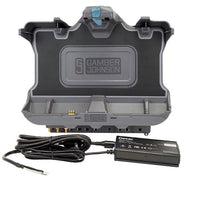 Getac F110 G6 Vehicle Cradle (no electronics) with Getac 120W Auto Power Adapter with Bare Wire Lead (Tri RF)