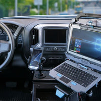 Getac F110 G6 Vehicle Cradle (no electronics) with Getac 120W Auto Power Adapter with Cigarette Lighter Connector (Tri RF)